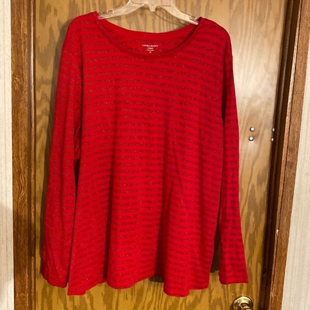 Laura Scott Long Sleeve Blouse size 3X (BO)